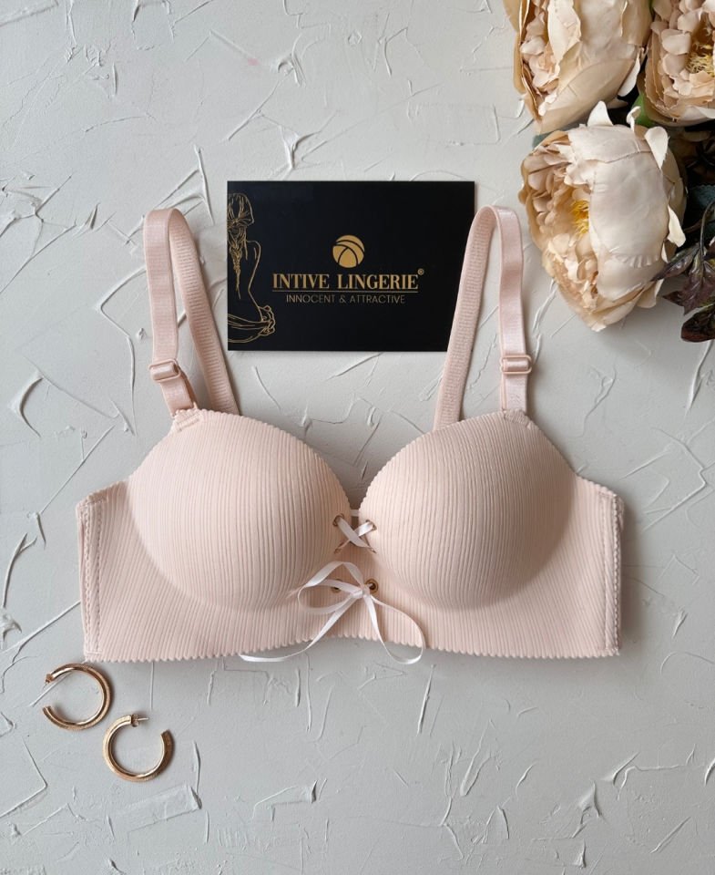 Jennifer Balensiz Push-up Destekli Lazer Kesim Dikişsiz Önden Bağlamalı Çekici Günlük Sütyen