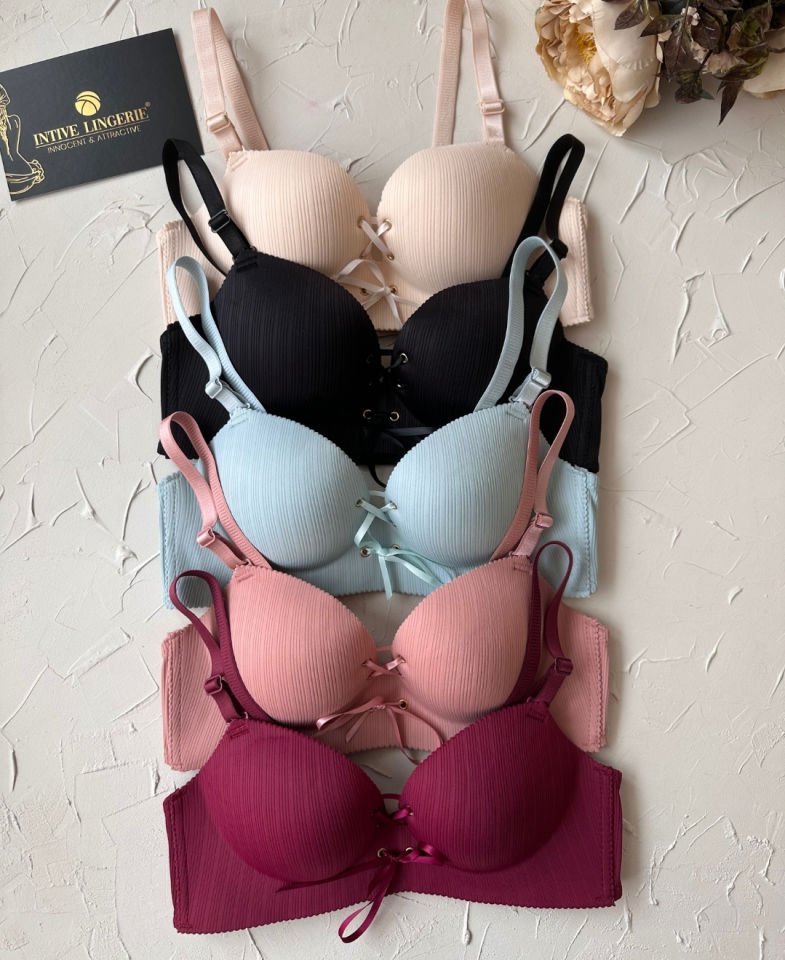 Jennifer Balensiz Push-up Destekli Lazer Kesim Dikişsiz Önden Bağlamalı Çekici Günlük Sütyen