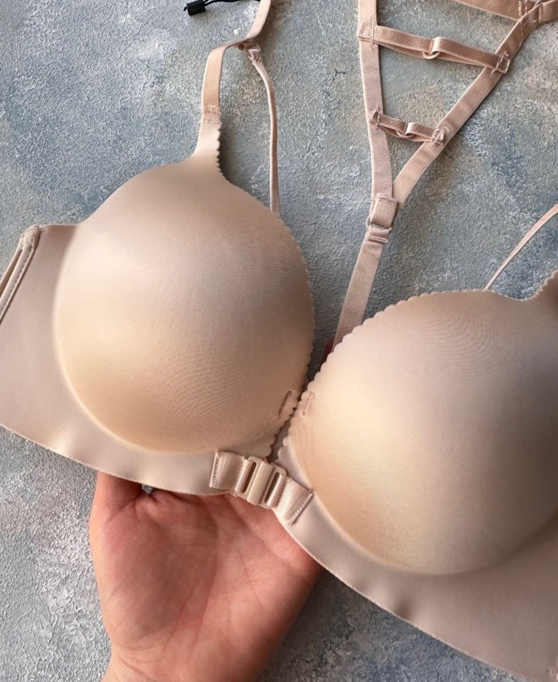 Cool Comfort Balensiz Push-up Yumuşak Dokulu Lazer Kesim Sütyen Ekru - 75B