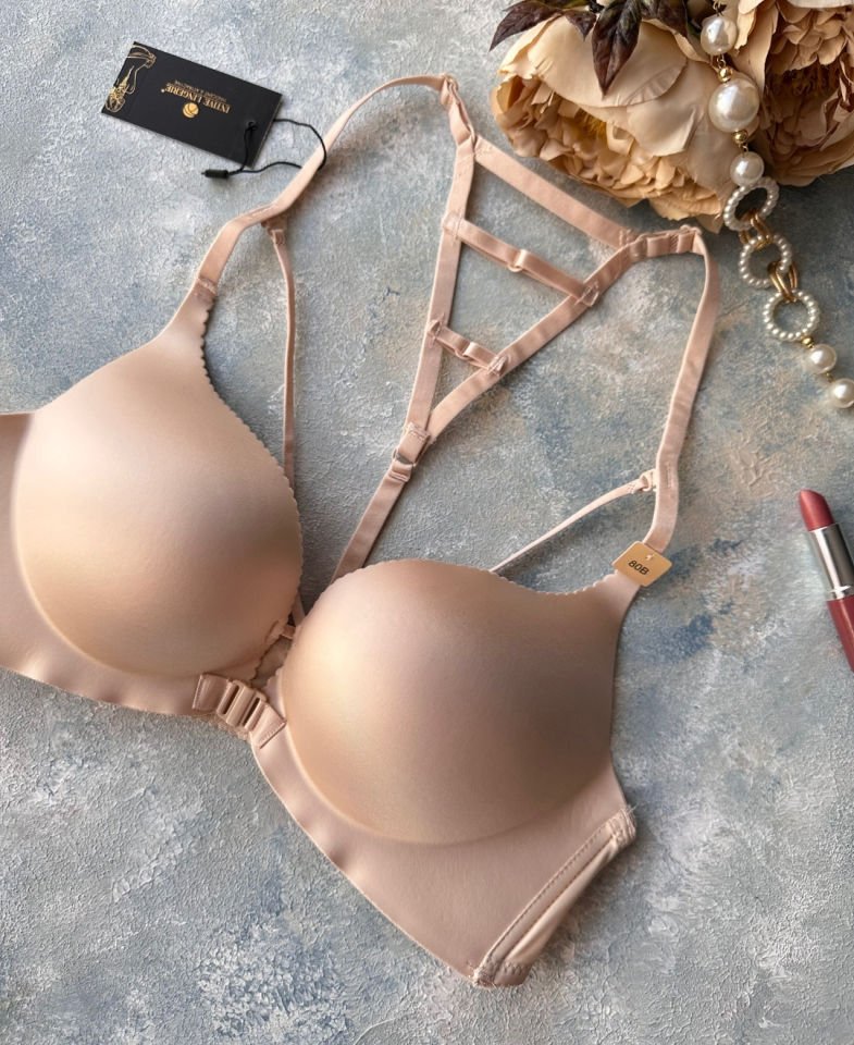 Cool Comfort Balensiz Push-up Yumuşak Dokulu Lazer Kesim Sütyen Ekru - 75B