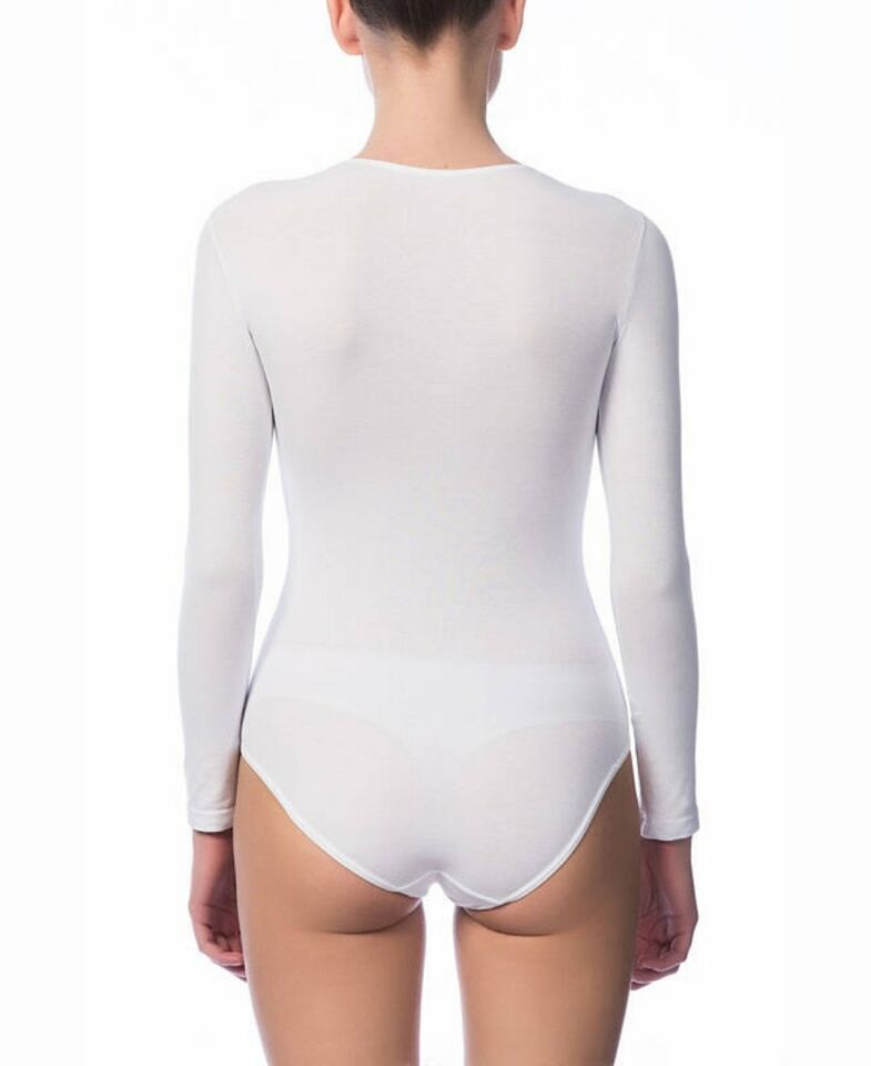 NBB 0 Bisiklet Yaka Alttan Çıtçıtlı Body/Atlet -2946 Beyaz - XL