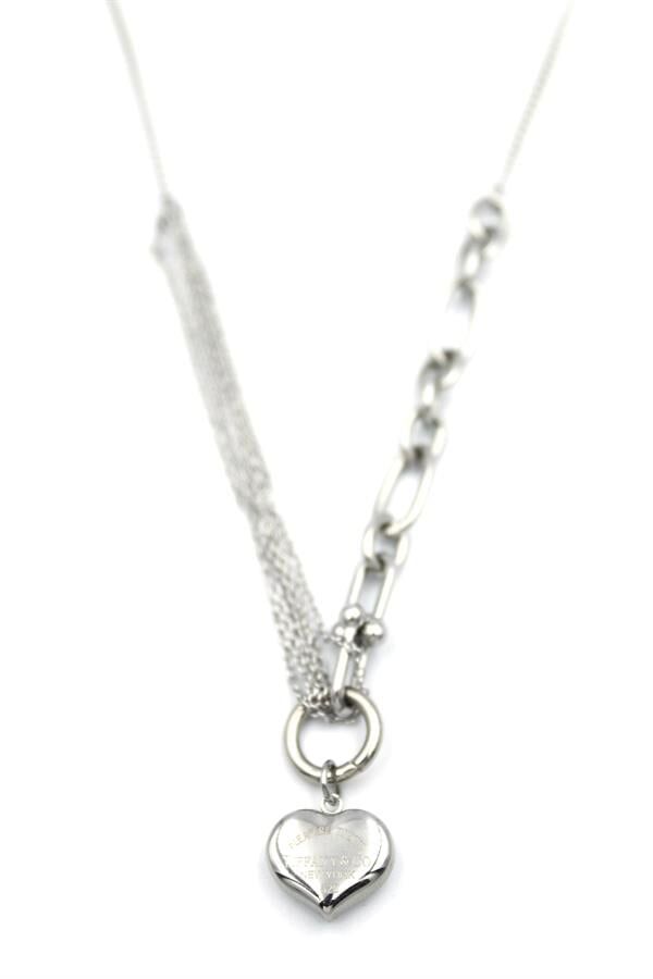 Kalp Kolye - Gümüş Gümüş