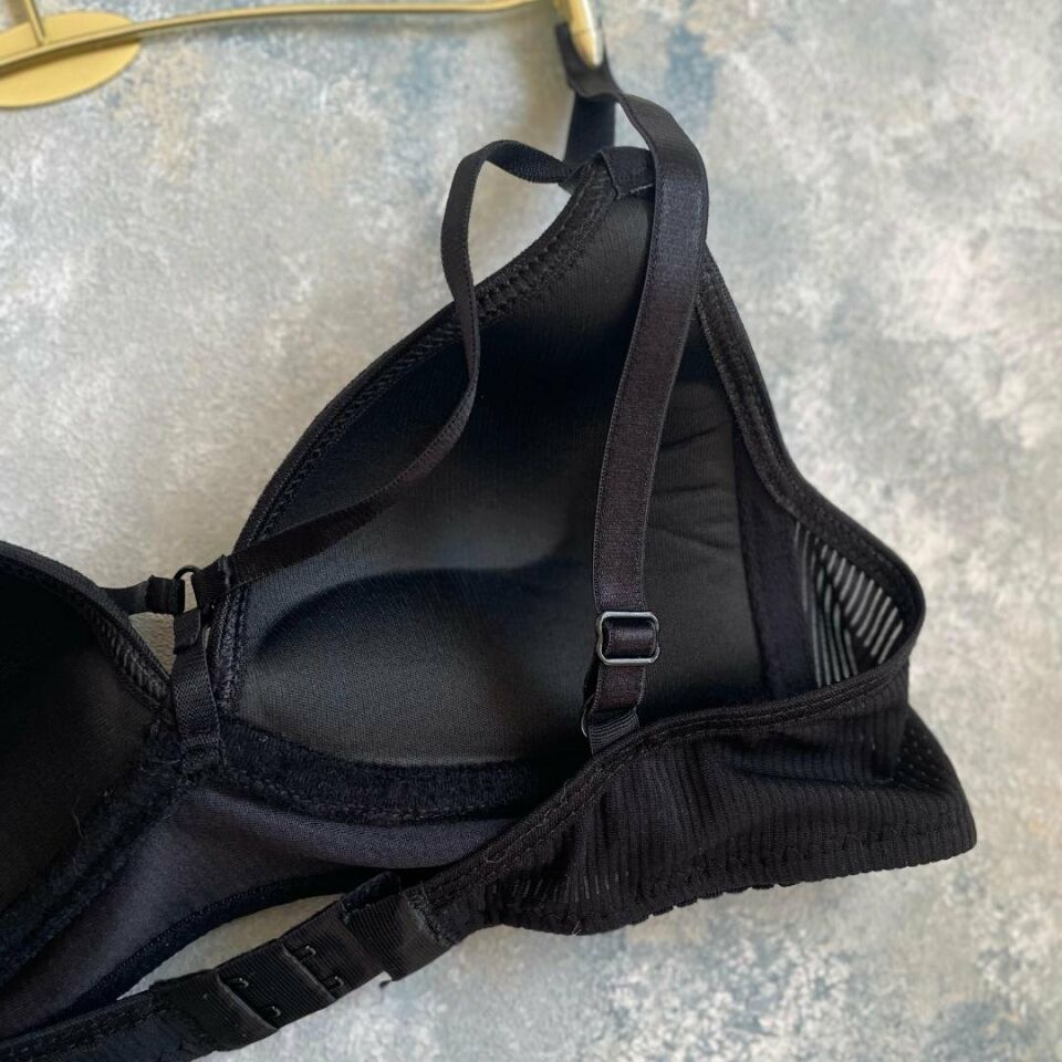 Belle Kadın Balensiz Günlük Kullanım Push-up Özellikli Sütyen Siyah - 90B